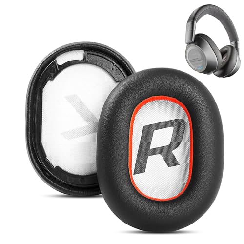 ACCOUTA Ohrpolster Kissen kompatibel mit Plantronics BackBeat Pro 2/Voyager 8200 UC Kopfhörern aus weichem Proteinleder und Memory-Schaum von ACCOUTA