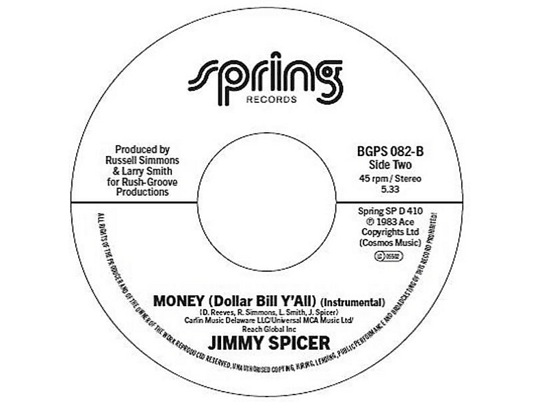 Jimmy Spicer - Money (7inch-Single) (Vinyl) von ACE RECORD