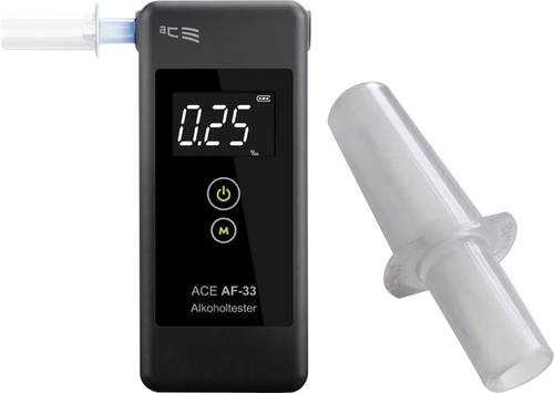 ACE AF-33 Alkoholtester Dunkelgrau 0.00 bis 5.00 ‰ inkl. Display von ACE