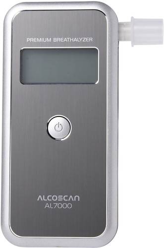 ACE AL7000 Alkoholtester Silber 0 bis 4 ‰ auswechselbarer Sensor, inkl. Display von ACE
