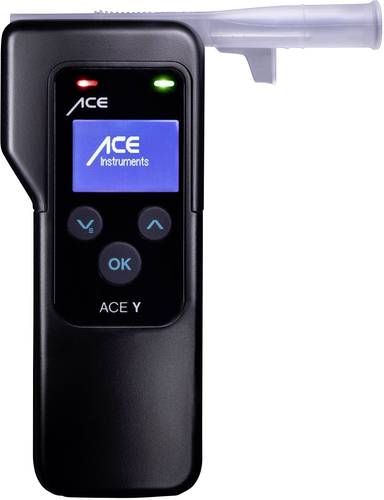 ACE Y Alkoholtester Schwarz 0 bis 5 ‰ inkl. Display von ACE