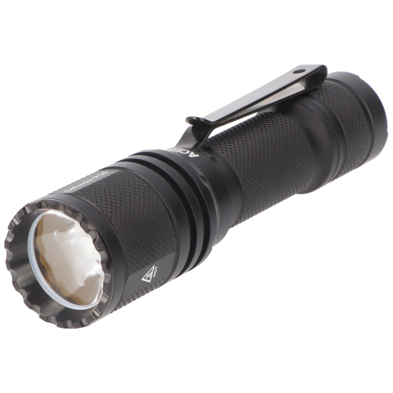 AceBeam P16 taktische Taschenlampe, Defender P16, Dual Tail Switch Design, inklusive AceBeam 18650 3100mAh Akku von ACEBEAM
