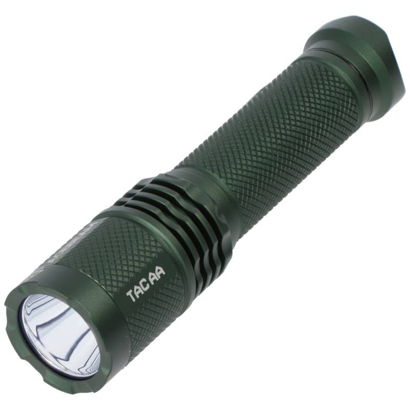 AceBeam TAC AA LED-Taschenlampe mit bis zu 1.000 Lumen, 6.500K, grün, inklusive 14500 Li-Ion Akku mit USB-C Ladeanschluss von ACEBEAM