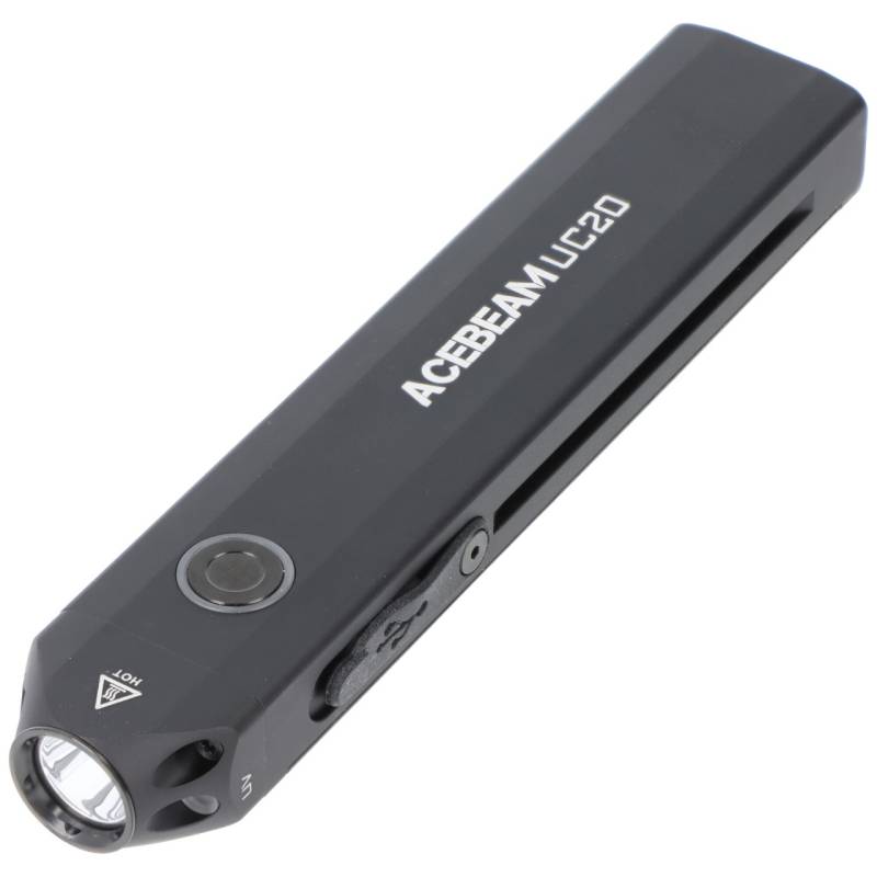 AceBeam UC20 LED-Taschenlampe mit drei Lichtquellen, bis zu 1.000 Lumen, mit UV-Licht, flaches Design von ACEBEAM