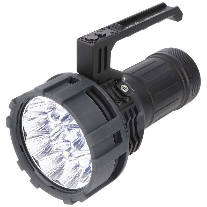 AceBeam X75 CREE XHP 70.3 LED mit 67.000 Lumen Leuchtkraft 1300 Meter Leuchtweite, inklusive Akku, Ladegerät, kaltweiß 6500K von ACEBEAM