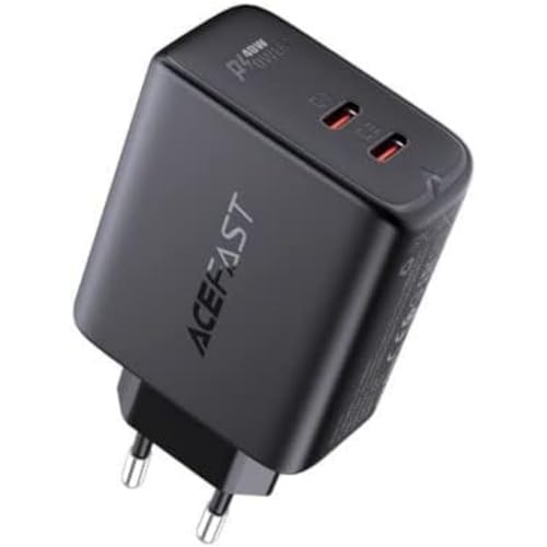 ACEFAST Wall Charger A9, 2X USB-C, PD 40W (Czarna) von ACEFAST