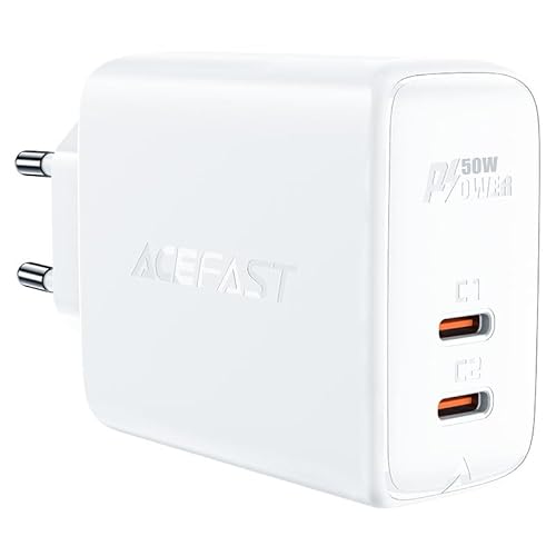 ACEFAST Wall Charger A29 PD50W GAN, 2 x USB, 50 W (weiß) von ACEFAST