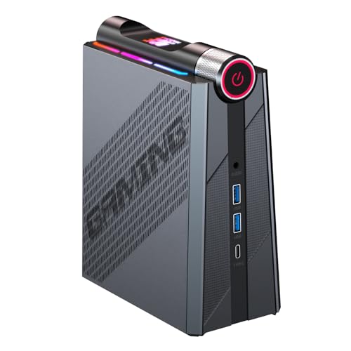[Gaming PC] Mini PC Ryzen 9 6900HX(up to 4.9Ghz), 32GB DDR5(Dual Channel) 512GB NVMe SSD Mini Computers with AMD Radeon 680M(12 cores/2200 MHz), WiFi6/BT5.2/RGB Lights/3 Modes Mini Desktop for Gamer von ACEMAGIC