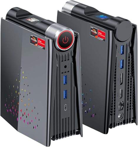 S3A Mini PC AMD Ryzen 9 6900HX (bis zu 4,9 GHz), 16GB DDR5 4800MHz 512GB NVME PCIe3.0 SSD Radeon 680M, Micro Desktop Computer Für Bussiness/Office/Light Gaming Einstellbar in 3-Modi|WIFI6|2.5G LAN von ACEMAGICIAN