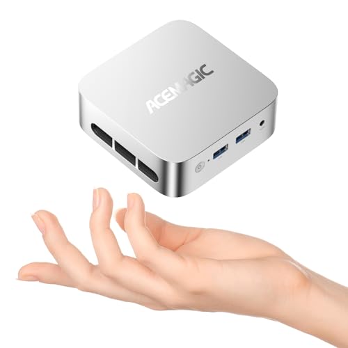 ACEMAGICIAN V1 Mini PC Win11 Pro,16 GB DDR4 1TB SSD,Ιntel Alder Lake-N97(Bis zu 3,6 GHz) Micro Desktop Computer Für Business/Office/Multimedia|4K HDMI+DP|USB3.2 von ACEMAGICIAN