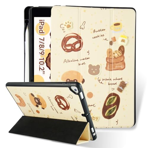 ACEMO Hülle für iPad 7./8./9 Generation Hülle 10,2 Zoll mit Stifthalter, Trifold Ständer Dünne Tablet Schutzhülle, Auto Schlafen/Wachen, iPad 10,2 Zoll Hülle Cartoon Case, Braun ACEMO Hülle für iPad 7./8./9 Generation Hülle 10,2 Zoll mit Stifthalter, Trifold Ständer Dünne Tablet Schutzhülle, Auto Schlafen/Wachen, iPad 10,2 Zoll Hülle Cartoon Case, Braun von ACEMO