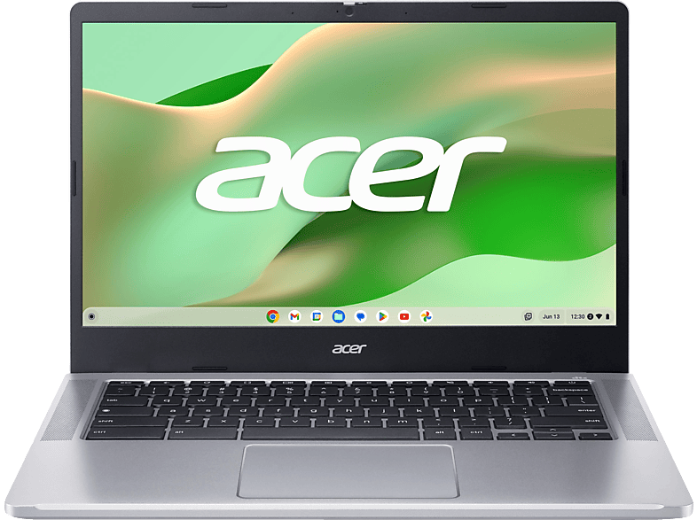 ACER 314 (CB314-4H-345E), Chromebook, mit 14 Zoll Display, Intel® Core™ i3,i3-N305 Prozessor, 4 GB RAM, 128 eMMC, UHD Graphics, Pure Silver, Google Chrome OS von ACER