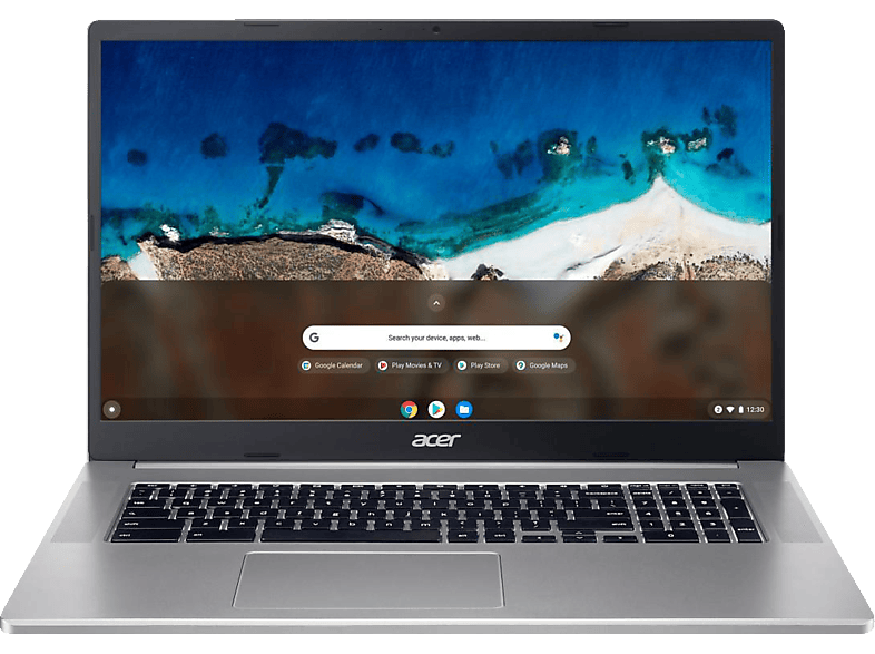 ACER 317 (CB317-1H-C680), Chromebook, mit 17,3 Zoll Display, Intel® Celeron®,N5100 Prozessor, 8 GB RAM, 128 eMMC, UHD Graphics, Sparkly Silver, Google Chrome OS von ACER