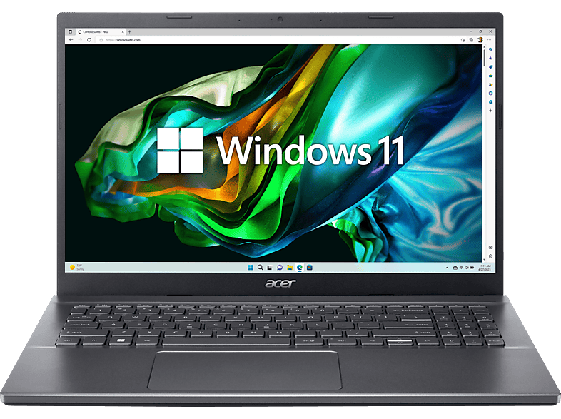 ACER Aspire 5 (A515-57G-541Z) mit Tastaturbeleuchtung, Notebook, 15,6 Zoll Display, Intel® Core™ i5,i5-1235U Prozessor, 8 GB RAM, 512 SSD, NVIDIA GeForce RTX™ 2050, Steel Gray, Windows 11 Home von ACER