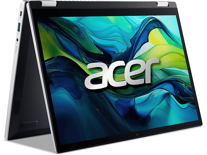 ACER Aspire Go Spin 14 (AGSP14-31PT-38DP), Notebook, mit Zoll Display Touchscreen, Intel® Core™ 3 N355 Prozessor, 8 GB RAM, 512 SSD, Onboard Graphics, Pure Silver, Windows 11 Home (64 Bit) von ACER