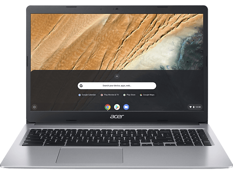 ACER Chromebook 315 (CB315-3HT-P440), Chromebook, mit 15,6 Zoll Display Touchscreen, Intel® Pentium®,N5000 Prozessor, 4 GB RAM, 128 eMMC, UHD 605, Pure Silver, Google Chrome OS von ACER