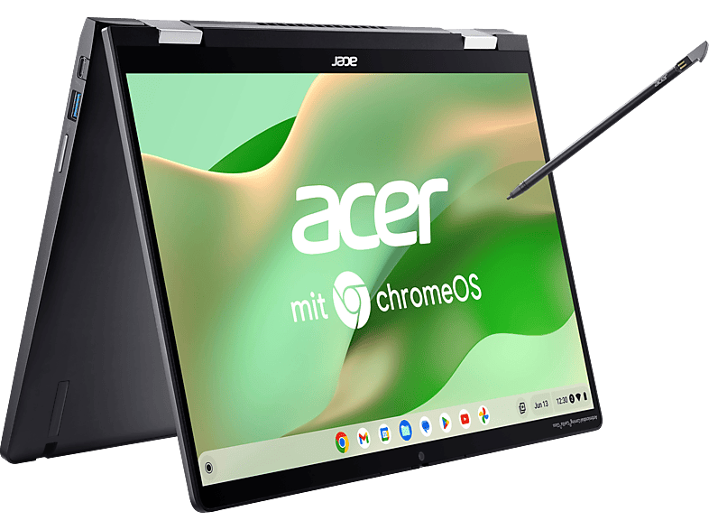 ACER Chromebook Spin 714 (CP714-1WN-39VA) mit Tastaturbeleuchtung, Plus, 14,0 Zoll Display Touchscreen, Intel® Core™ i3,i3-1215U Prozessor, 8 GB RAM, 256 SSD, UHD Graphics, Steel Gray, Google Chrome OS von ACER