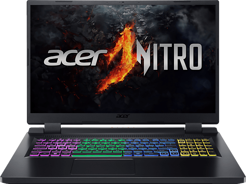 ACER Nitro 5 (AN517-55-56G2) mit 144 Hz Display & RGB Tastaturbeleuchtung, Gaming Notebook, 17,3 Zoll Display, Intel® Core™ i5,i5-12450H Prozessor, 16 GB RAM, 512 SSD, NVIDIA GeForce RTX™ 3050, Obsidian Black, Windows 11 Home (64 Bit) von ACER