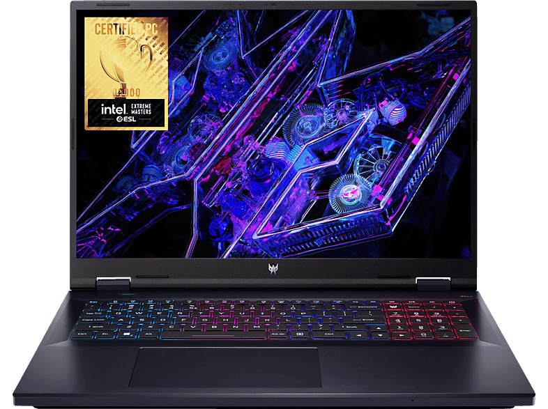ACER Predator Helios Neo 18 (PHN18-71-72L2) mit 165 Hz Display RGB Tastaturbeleuchtung, Gaming Notebook, Zoll Display, Intel® Core™ i7,i7-14650HX Prozessor, 16 GB RAM, 1 TB SSD, NVIDIA GeForce RTX™ 4060, Abyssal Black, Windows 11 von ACER