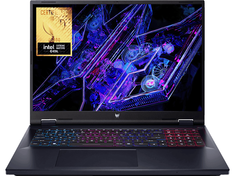 ACER Predator Helios Neo 18 (PHN18-71-72L2) mit 165 Hz Display RGB Tastaturbeleuchtung, Gaming Notebook, Zoll Display, Intel® Core™ i7,i7-14650HX Prozessor, 16 GB RAM, 1 TB SSD, NVIDIA GeForce RTX™ 4060, Abyssal Black, Windows 11 (64 Bit) von ACER