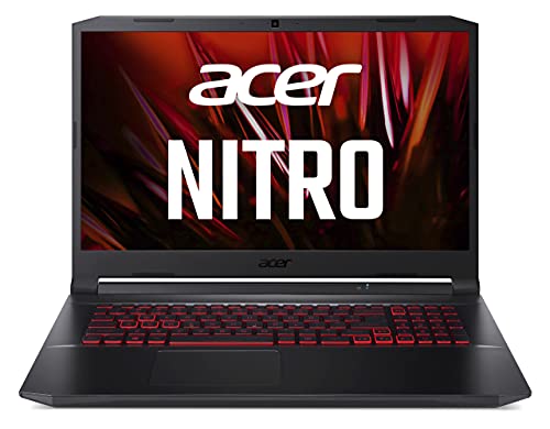 Acer Nitro 5, AN517-53-54AJ, Gaming Laptop 17 Zoll Windows 10, FHD 144 Hz IPS Display, Intel Core i5-11300H, 8 GB DDR4 RAM, 512 GB M.2 PCIe SSD, NVIDIA GeForce RTX 3050, 4 GB GDDR6 generalüberholt von ACER