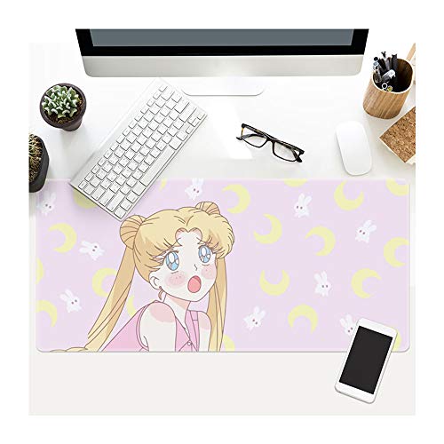 ACG2S Gaming Mauspad | Schreibtischunterlage | 900x400mm |Anime-Mausunterlage Schreibtischunterlage | Wasserdicht | rutschfest | Matte für Computer, PC und Laptop Sailor Moon-5 von ACG2S.CO