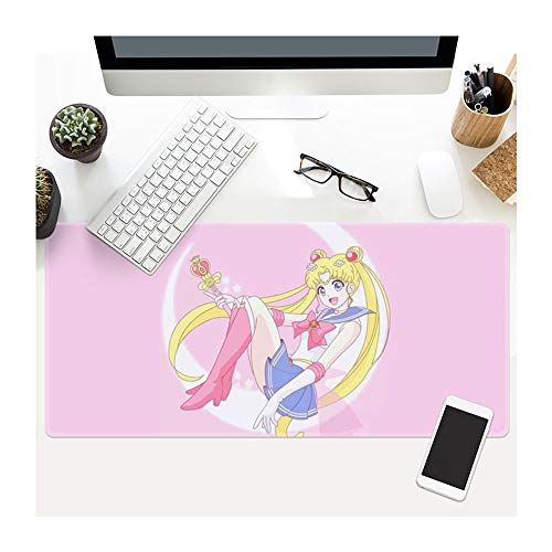 ACG2S Gaming Mauspad | Schreibtischunterlage | 900x400mm |Anime-Mausunterlage Schreibtischunterlage | Wasserdicht | rutschfest | Matte für Computer, PC und Laptop Sailor Moon-9 von ACG2S.CO