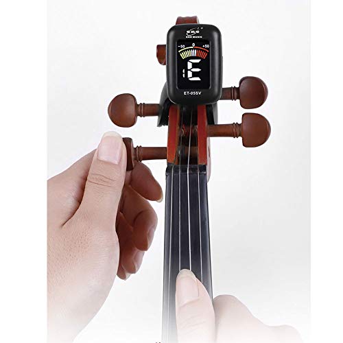 ACHICOO ENO ET05V Geigen-Stimmgerät, Mini-Tuner für Violine, Viola Cello, Clip-On-Stimmgerät, tragbar, digitale Violinteile von ACHICOO