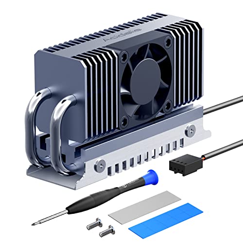 ACIDALIE M.2 Kühlkörper, SSD Kühler für Pcie NVMe oder SATA M2 2280 SSD Kühlung mit Lüfter ACIDALIE M.2 Kühlkörper, SSD Kühler für Pcie NVMe oder SATA M2 2280 SSD Kühlung mit Lüfter von ACIDALIE