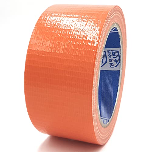 ACIT Gewebeband, panzerband, fabric tape, 50 mm x 25 m, Reparaturband, universal fabric adhesive tape (Orange) von ACIT