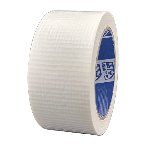 ACIT Gewebeband, panzerband, fabric tape, 50 mm x 25 m, Reparaturband, universal fabric adhesive tape (Weiß) von ACIT