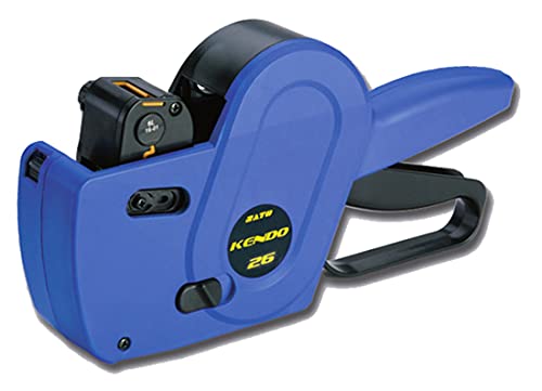 ACIT Sato Kendo Etikettiermaschine + 3 Rollen Etiketten | Professioneller manueller Preisauszeichner für Geschäfte | Schreibt Preise Daten und Chargen (10 Zeichen) von ACIT