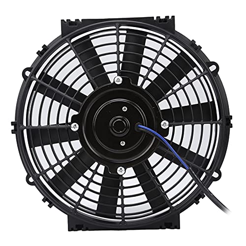 10in 80W Elektrischer Kühlventilator mit 2100 U/Min -Luftstrom und Reversibler Motor, Universal Slim Kühlerlüfter für den Auto Motorraum 10in 80W Elektrischer Kühlventilator mit 2100 U/Min -Luftstrom und Reversibler Motor, Universal Slim Kühlerlüfter für den Auto Motorraum von ACOGEDO