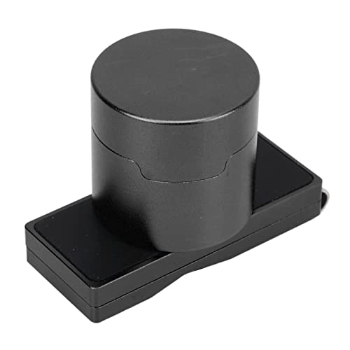 ACOGEDO [Magnetischer Billardkreidehalter mit Festem Clamp/Holder] [Aluminiumlegierung Snooker Chalk Box] [tragbares Billardzubehör in Schwarz] (BLACK) von ACOGEDO