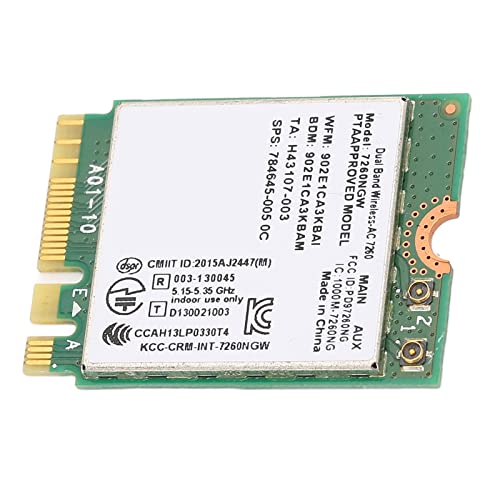 Dual -Band -WiFi Karte mit 2,4 GHz und 5 GHz Kompatibilität 1200 Mbit/S Speed 4.0 NGFF M.2 Wireless Internetkarte für Haus und Büro Laptops Dual -Band -WiFi Karte mit 2,4 GHz und 5 GHz Kompatibilität 1200 Mbit/S Speed 4.0 NGFF M.2 Wireless Internetkarte für Haus und Büro Laptops von ACOGEDO