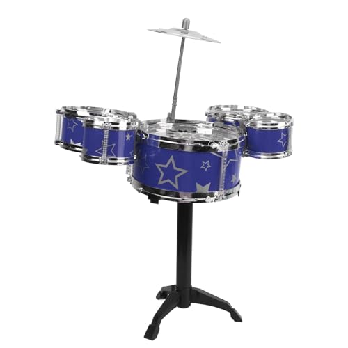 Kleinkind Jazz Drum Kit Easy Assembly Robustes Bauch (BLUE) von ACOGEDO