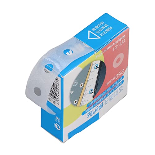 Stabile PVC -Loch -Punch -Verstärkungsaufkleber mit Wasserdichtem Klebstoff für Einfache DIY -Projekte und Dokumentschutz - Ideal für die Stärkung von Papierlöchern und das Handwerk - Weiß - Weiß von ACOGEDO