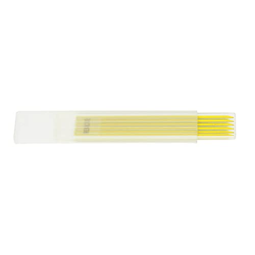 Tischlerbleistift Nachfüllen 2,8 Mm Durchmesser Graphitmaterial für Holzbearbeitung und Konstruktion - 24 Pcs Langlebige Blei mit 4 Aufbewahrungsboxen (YELLOW) von ACOGEDO