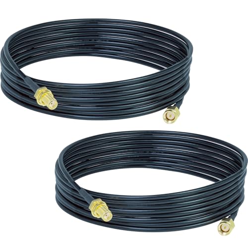 ACONRFTOL 2PC SMA Stecker zu SMA Buchse Kabel 5M RG174 SMA WiFi Antennenkabel SMA Stecker Buchse Koaxiales Verlängerungskabel für WiFi Antenne, 4G LTE, 5G Modem, Router, Amateurfunk ACONRFTOL 2PC SMA Stecker zu SMA Buchse Kabel 5M RG174 SMA WiFi Antennenkabel SMA Stecker Buchse Koaxiales Verlängerungskabel für WiFi Antenne, 4G LTE, 5G Modem, Router, Amateurfunk von ACONRFTOL