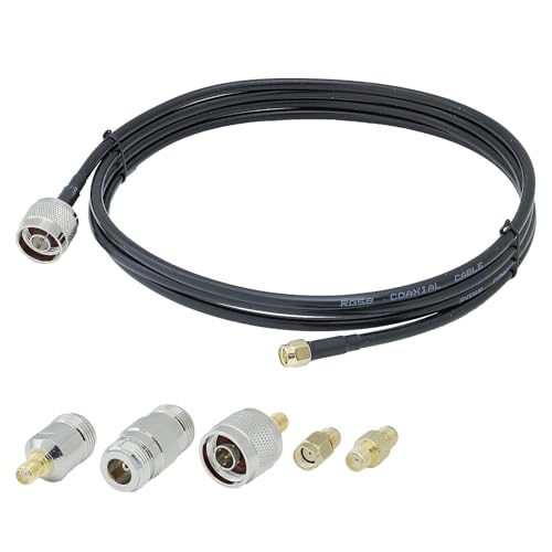 ACONRFTOL N Typ Männlich zu SMA Männlich RG58 2M Kabel + 5pcs RF Koaxial Adapter N zu SMA Wifi Antenne Verlängerungskabel Kit für WiFi 4G 5G LTE Antenne GPS WiFi ACONRFTOL N Typ Männlich zu SMA Männlich RG58 2M Kabel + 5pcs RF Koaxial Adapter N zu SMA Wifi Antenne Verlängerungskabel Kit für WiFi 4G 5G LTE Antenne GPS WiFi von ACONRFTOL