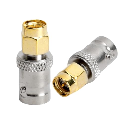 ACONRFTOL SMA BNC Adapter SMA auf BNC Koaxialer Adapter BNC-Buchse zu SMA-Stecker BNC Buchse auf SMA Stecker Koaxialstecker für HF-Antennen, WLAN-Geräte, SDR, WIFI, usw (2 Stück) ACONRFTOL SMA BNC Adapter SMA auf BNC Koaxialer Adapter BNC-Buchse zu SMA-Stecker BNC Buchse auf SMA Stecker Koaxialstecker für HF-Antennen, WLAN-Geräte, SDR, WIFI, usw (2 Stück) von ACONRFTOL