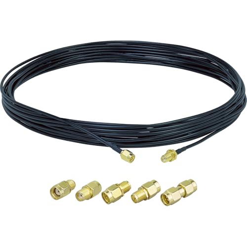 ACONRFTOL SMA Verlängerungskabel Steckersätze SMA Stecker zu SMA Buchse RG174 Kabel 10M mit 5 Stück SMA Adapter SMA WiFi Antenne Koaxialkabel für 3G 4G LTE Antenne,ADS-B,SDR Ausrüstung ACONRFTOL SMA Verlängerungskabel Steckersätze SMA Stecker zu SMA Buchse RG174 Kabel 10M mit 5 Stück SMA Adapter SMA WiFi Antenne Koaxialkabel für 3G 4G LTE Antenne,ADS-B,SDR Ausrüstung von ACONRFTOL