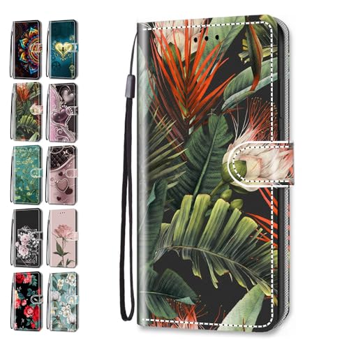 Handyhülle für Samsung Galaxy S23 Plus Hülle Muster Herzen Blätter Geblümt Lederhülle Klapphülle Tasche Flip Case Cover Schutzhülle mit Kartenfach Handytasche - Blattblüten Handyhülle für Samsung Galaxy S23 Plus Hülle Muster Herzen Blätter Geblümt Lederhülle Klapphülle Tasche Flip Case Cover Schutzhülle mit Kartenfach Handytasche - Blattblüten von ACOVER