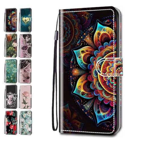 Handyhülle für Samsung Galaxy S23 Plus Hülle Muster Herzen Blätter Geblümt Lederhülle Klapphülle Tasche Flip Case Cover Schutzhülle mit Kartenfach Handytasche - Mandala Handyhülle für Samsung Galaxy S23 Plus Hülle Muster Herzen Blätter Geblümt Lederhülle Klapphülle Tasche Flip Case Cover Schutzhülle mit Kartenfach Handytasche - Mandala von ACOVER