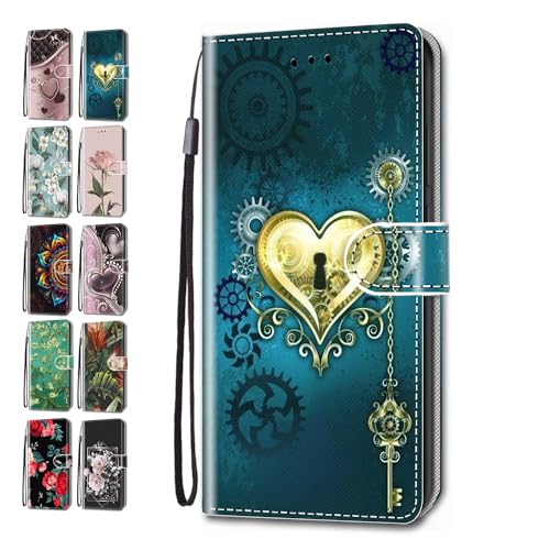 Handyhülle für iPhone XR Hülle Muster Lederhülle Klapphülle Tasche Flip Case Cover Schutzhülle mit Kartenfach Handytasche - Goldene Herzen Handyhülle für iPhone XR Hülle Muster Lederhülle Klapphülle Tasche Flip Case Cover Schutzhülle mit Kartenfach Handytasche - Goldene Herzen von ACOVER