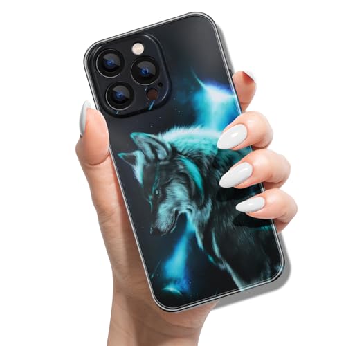 Silikon Hülle für iPhone 13 Pro Max 6.7 mit Muster Tierdruck TPU Stoßfest Cover Handyhülle Case für Frauen Mädchen Mann Jungen - Sternenhimmel Wolf Silikon Hülle für iPhone 13 Pro Max 6.7 mit Muster Tierdruck TPU Stoßfest Cover Handyhülle Case für Frauen Mädchen Mann Jungen - Sternenhimmel Wolf von ACOVER