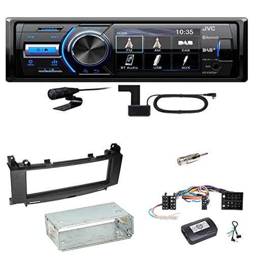 JVC KD-X561DBT Digitalradio Bluetooth Autoradio USB DAB+ AUX MP3 FLAC AAC WAV Einbauset für Mercedes A B Klasse W169 W245 von ACR-Bad Hersfeld