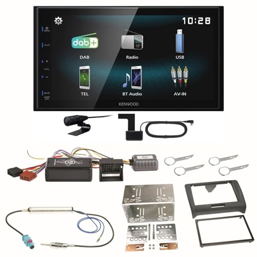 Kenwood DMX-125DAB Bluetooth USB DAB+ MP3 Digitalradio Autoradio Einbauset für Audi TT 8J von ACR-Bad Hersfeld