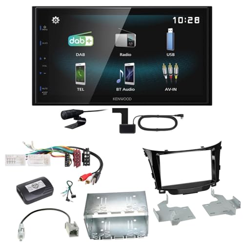 Kenwood DMX-125DAB Bluetooth USB DAB+ MP3 Digitalradio Autoradio Einbauset für Hyundai i30 GD GDH von ACR-Bad Hersfeld