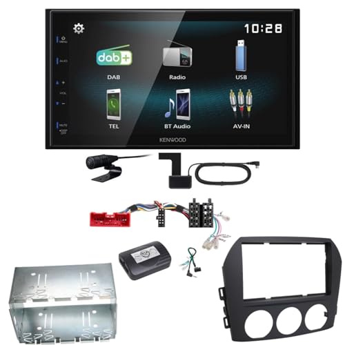 Kenwood DMX-125DAB Bluetooth USB DAB+ MP3 Digitalradio Autoradio Einbauset für Mazda MX-5 NC von ACR-Bad Hersfeld